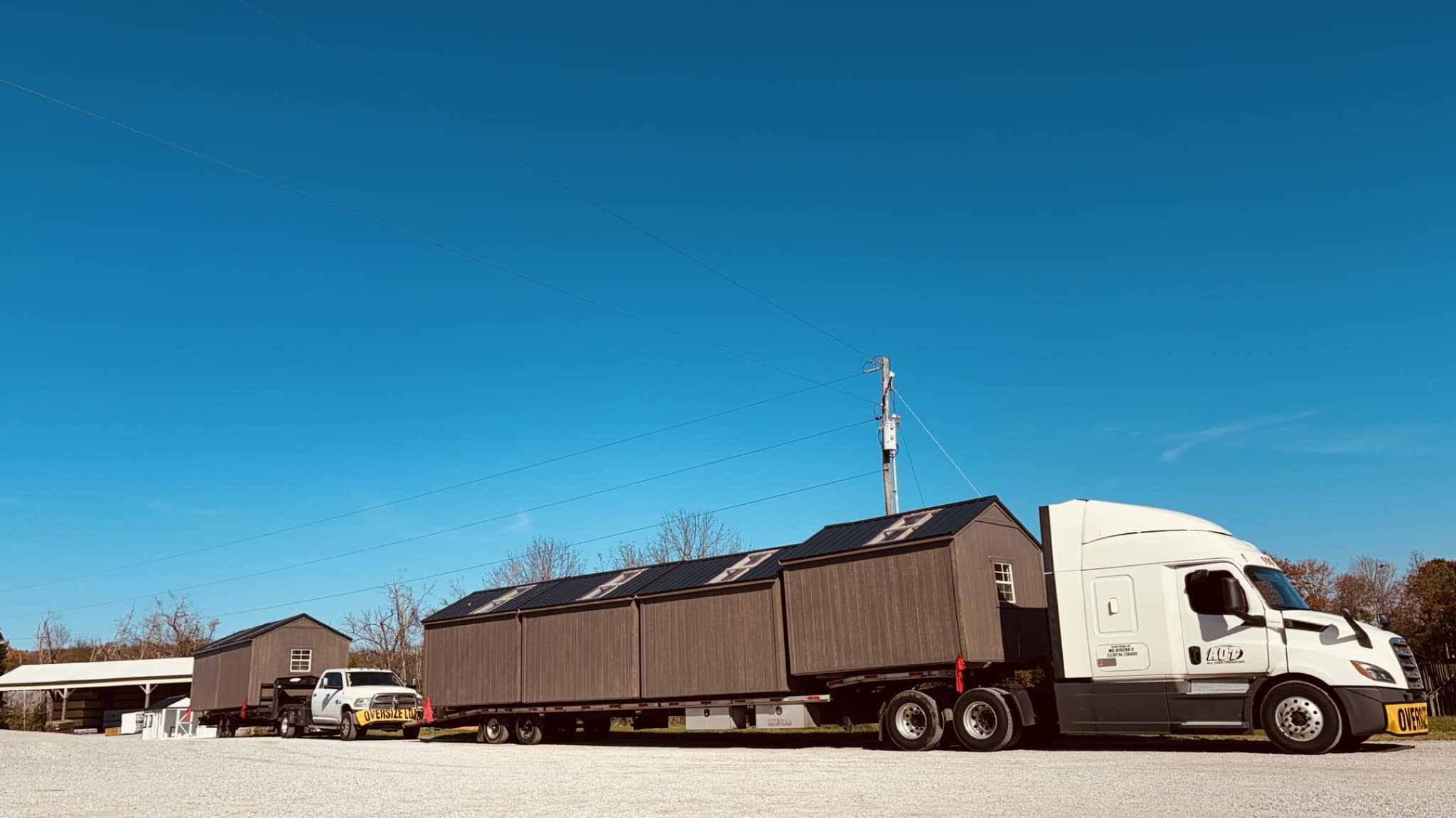Volunteer driver brings tiny homes to WNC for emergency housing.